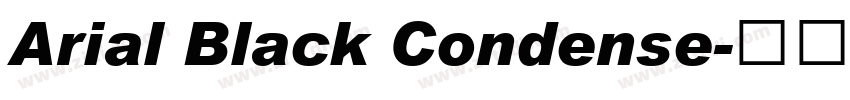 Arial Black Condense字体转换